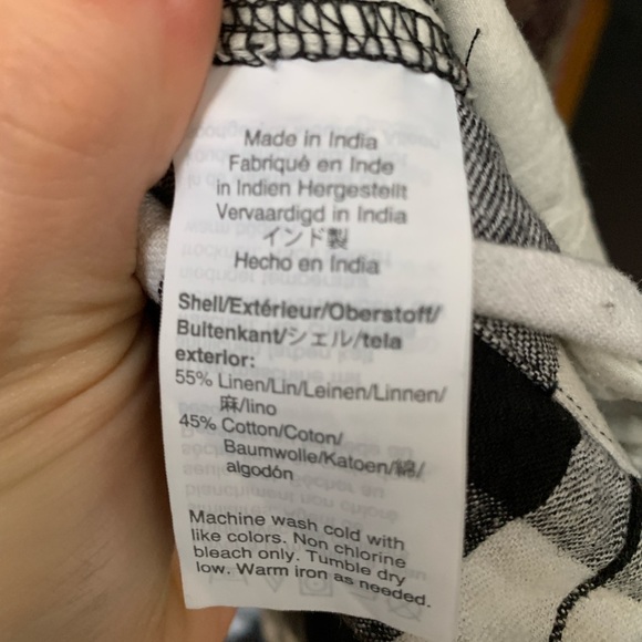 Madewell Paperbag Gingham Cropped Pants - Picture 2 of 6